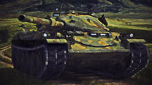 black and yellow metal tool, World of Tanks, tank, wargaming, video games