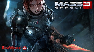 Mass 3 Effect digital wallpaper, Mass Effect 3