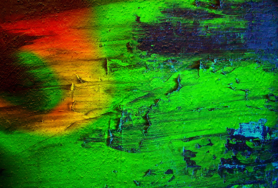 multicolored abstract painting, Paint, Texture, Surface HD wallpaper