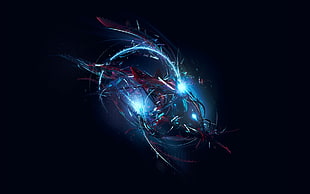 red and black wire sparks