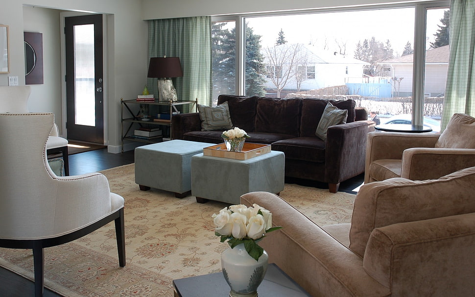6-piece sofa set HD wallpaper