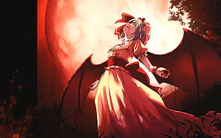 vampire girl animated character HD wallpaper