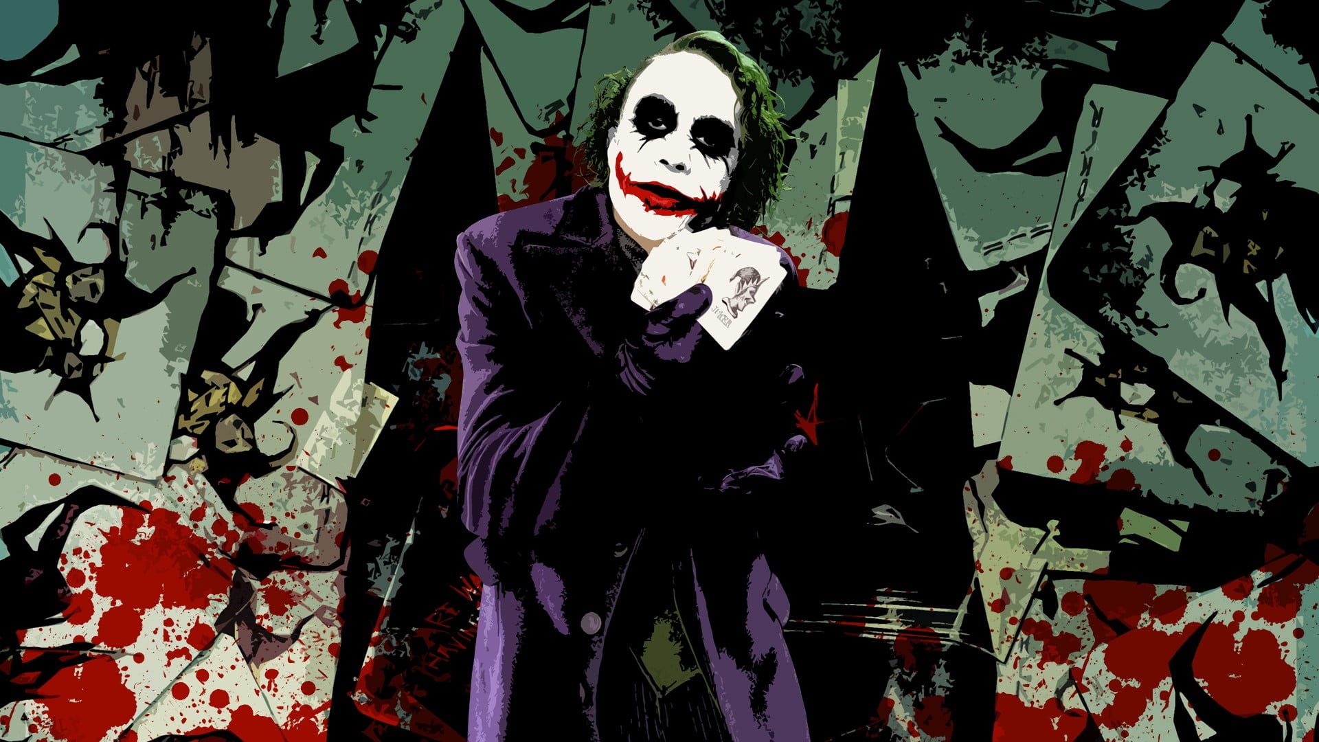1920x1080 resolution | The Joker painting, movies, Batman, The Dark ...