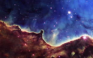 galaxy digital wallpaper, space
