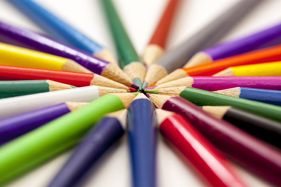 assorted colored pen HD wallpaper