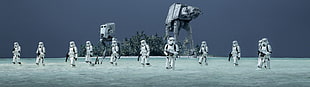 storm troopers, Star Wars, Rogue One: A Star Wars Story, Storm Troopers, AT-AT Walker HD wallpaper
