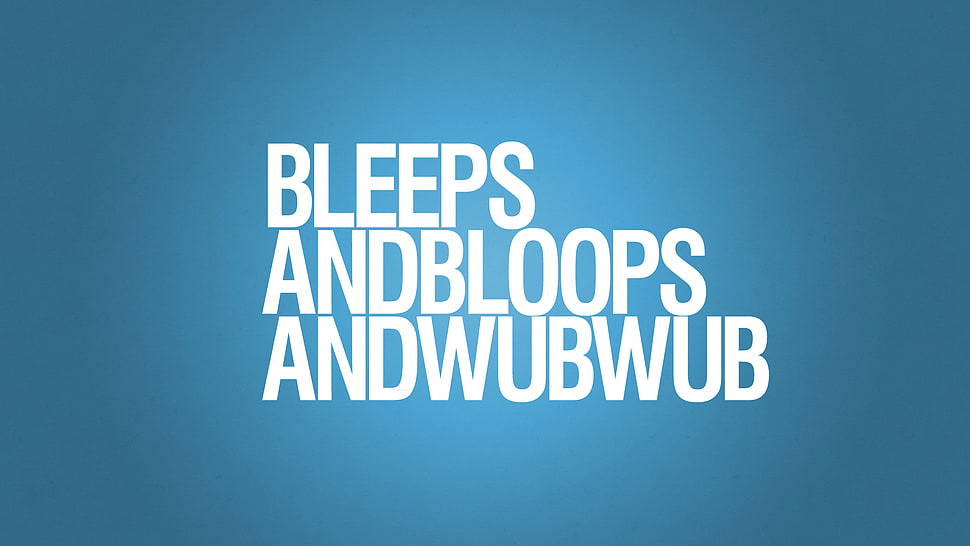 blue background with text overlay, EDM, trance, techno, typography HD wallpaper