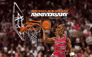 Michael Jordan Anniversary illustration