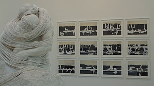 white monument, statue, fan art HD wallpaper