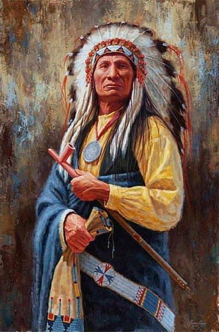 native American women holding stick painting HD wallpaper