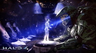 Halo 4 game illustration, Halo, Master Chief, Cortana, Halo 4 HD wallpaper