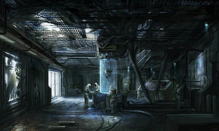 group of people working