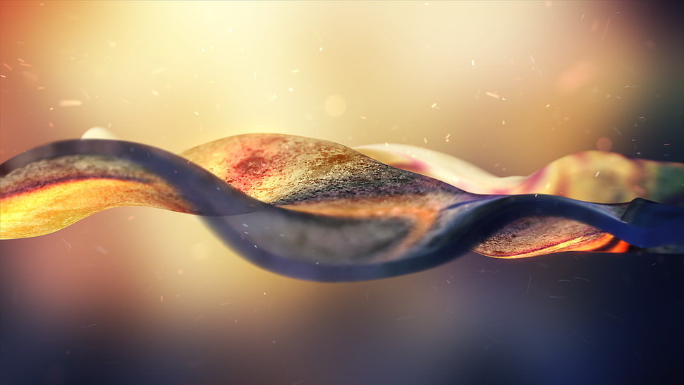 waveforms, CGI, digital art, colorful HD wallpaper