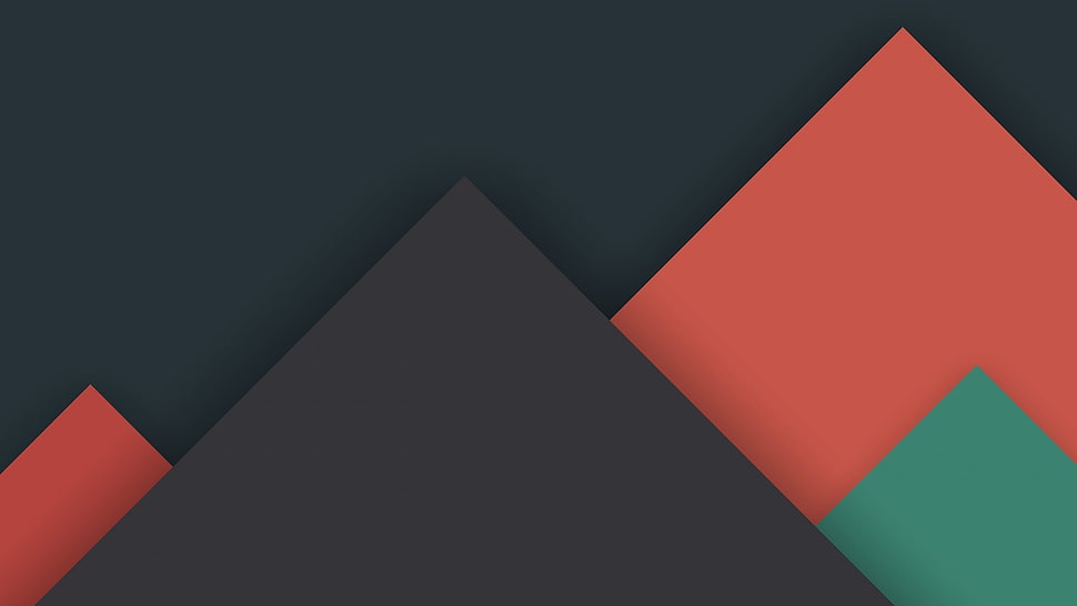 grey, orange, and green illustration HD wallpaper