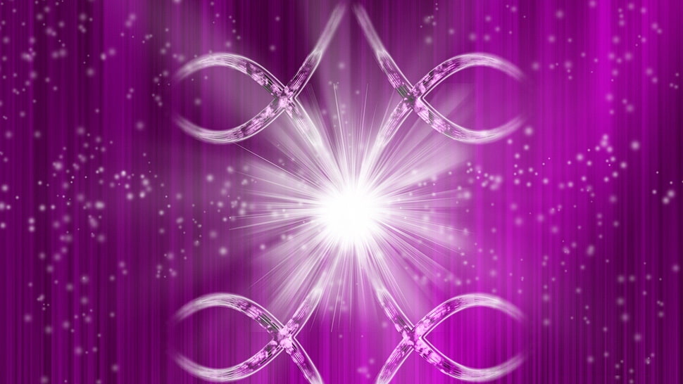 purple and white 3D HD wallpaper