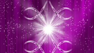 purple and white 3D