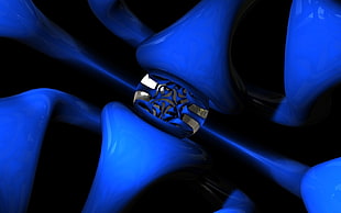 blue animated wall paper