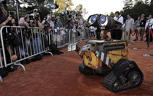 WALL-E robot, robot, WALL·E, camera, people HD wallpaper