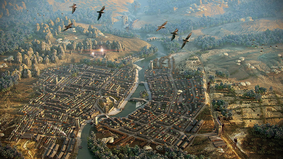 six brown birds, The Elder Scrolls III: Morrowind, video games, The Elder Scrolls HD wallpaper