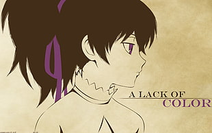 A Lack of Color poster, anime, Darker than Black, Yin