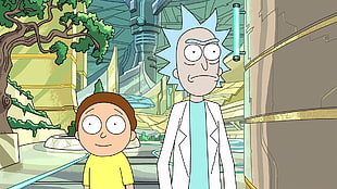 Rick & Morty TV show still, Rick and Morty, cartoon, wubalubadubdub, Rick Sanchez HD wallpaper