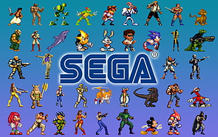 Sega character illustration, video games, Sega, aladdin (games), Sonic the Hedgehog HD wallpaper