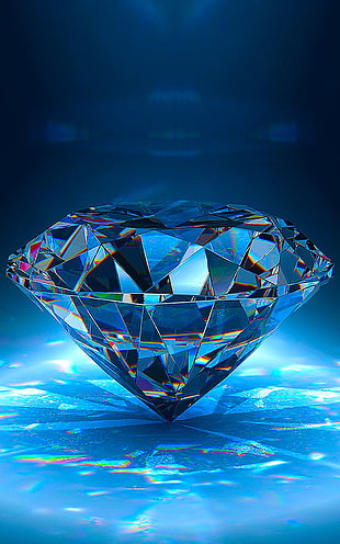 diamond cut stone HD wallpaper