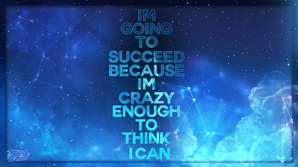 blue flame with text overlay, space, typography HD wallpaper