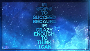 blue flame with text overlay, space, typography