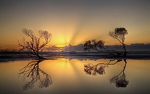 sunset over The horizon