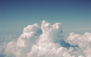 aerial photography of white clouds HD wallpaper