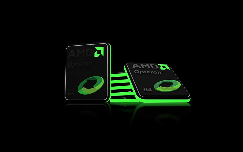 AMD Optaron CPU, AMD, green, CPU, processor HD wallpaper