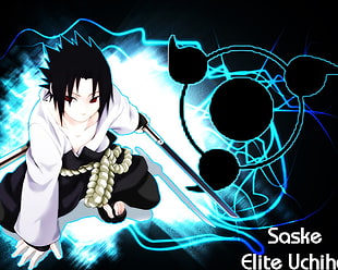 Uchiha Sasuke digital wallpaper, Naruto Shippuuden, Uchiha Sasuke