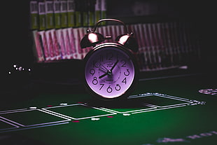 silver bell alarm, Alarm clock, Clock, Dial