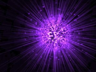 purple abstract wallpaper, Digital Blasphemy, sphere, nuclear, digital art HD wallpaper