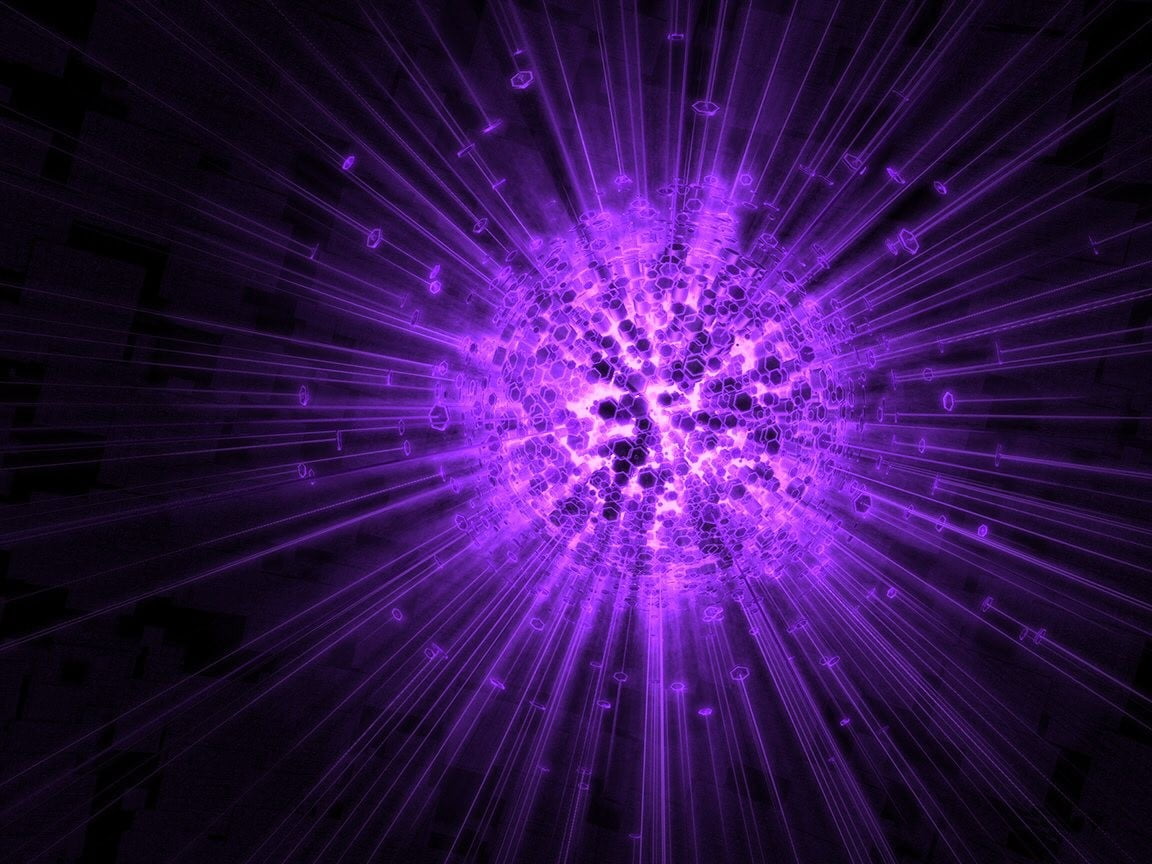purple abstract wallpaper, Digital Blasphemy, sphere, nuclear, digital art