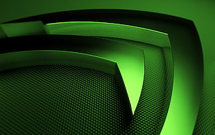 NVIDIA logo, Nvidia, GPUs, technology, computer