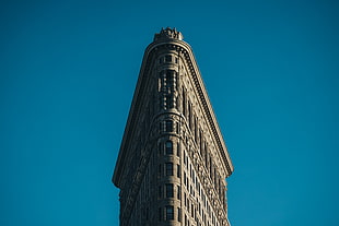 brown Flat Iron tower, Andre Pilli, New York City, building, Flatiron Building 