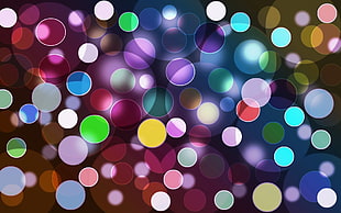 colorful bubbles HD wallpaper