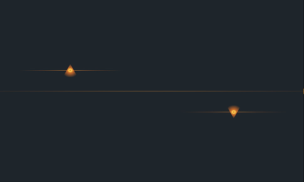 abstract, triangle, orange, black background HD wallpaper