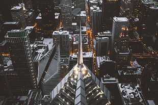 aerial view photography of tower buildings