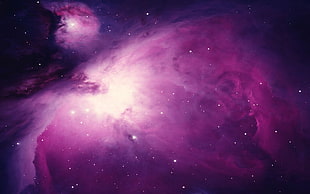 purple galaxy wallpaper, Orion, space, nebula, space art