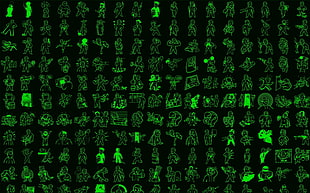 green people illustration, video games, Fallout