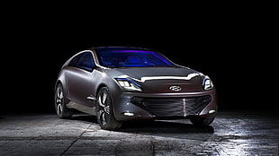 gray Hyundai coupe, Hyundai I Oniq, concept cars