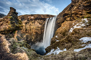 Time Lapse Waterfalls photo HD wallpaper