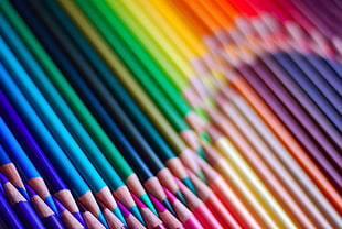 assorted multicolored pencil lot HD wallpaper