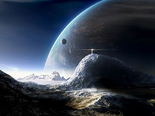 rock formation, space