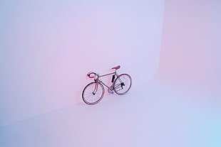 road bike illustration, Bicycle, Pink, Light