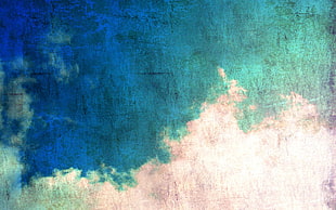 artwork, grunge, blue background HD wallpaper