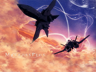 Macross Plus VF-19 and YF-21 wallpaper, Macross, anime